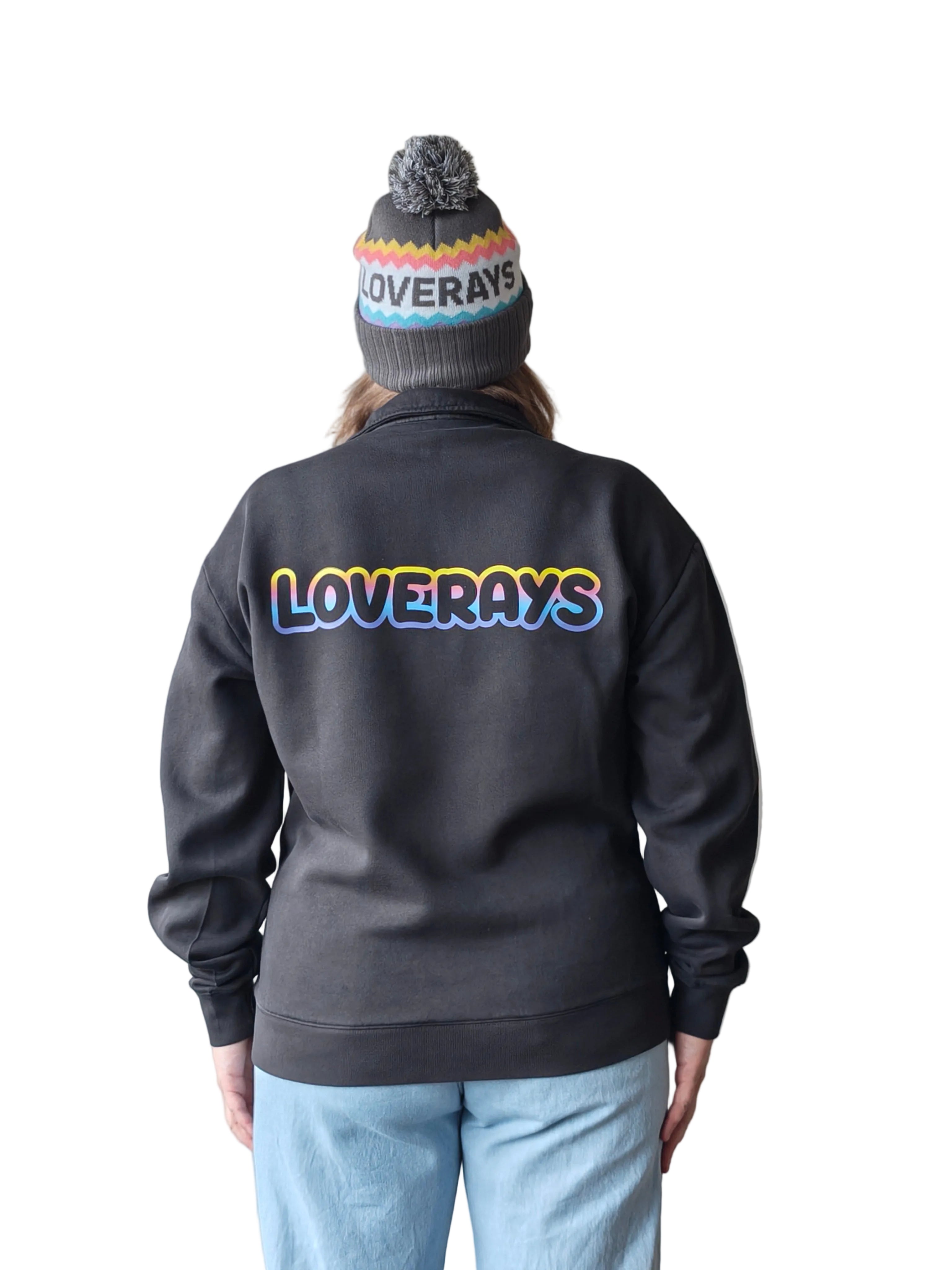 Adult Half Zip - Black